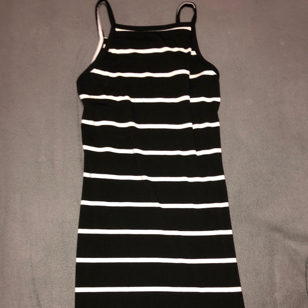 Halter striped dress